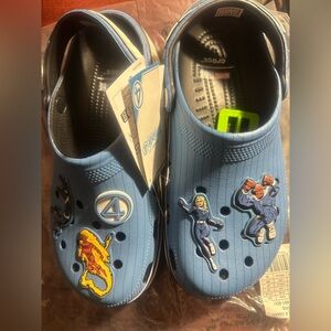CROCS women Blue Superhero Slippers fantastic four crocs